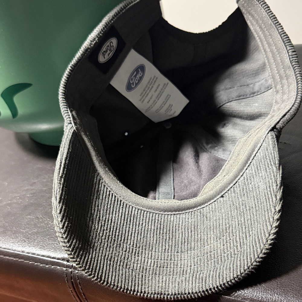 Ford Dark Gray Corduroy Strapback with Logo - Picture 4 of 4
